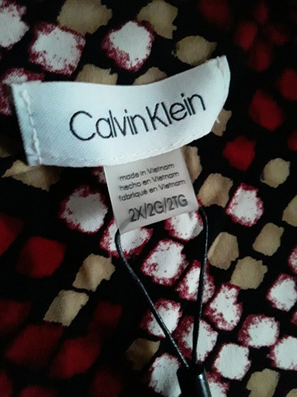 New Calvin Klein lovely, pleated neckline top size 2XL - Picture 2 of 10